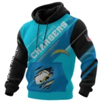 Los Angeles Chargers Waffle Knit Pullover Hoodie 2026 Limited Edition Personalize Name