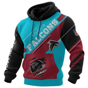 Atlanta Falcons Waffle Knit Pullover Hoodie 2026 Limited Edition Personalize Name