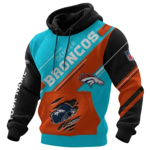 Denver Broncos Waffle Knit Pullover Hoodie 2026 Limited Edition Personalize Name