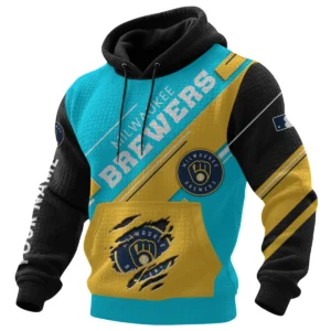 Milwaukee Brewers Waffle Knit Pullover Hoodie 2026 Limited Edition Personalize Name