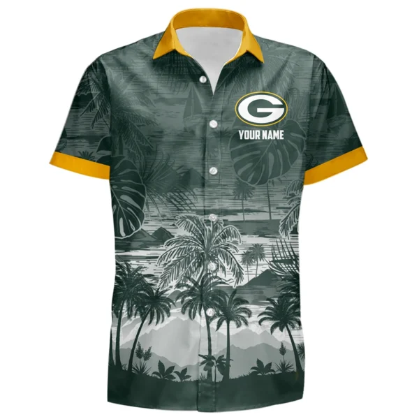 Green Bay Packers Hawaiian Shirt 2026 Premium Crinkle Textured Personalize Name