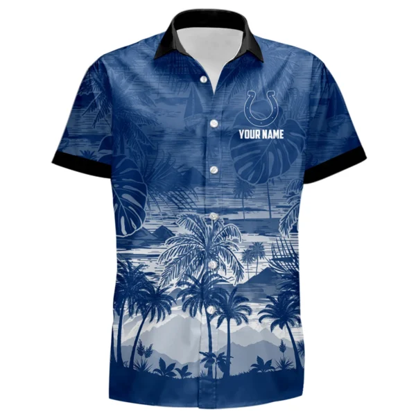 Indianapolis Colts Hawaiian Shirt 2026 Premium Crinkle Textured Personalize Name