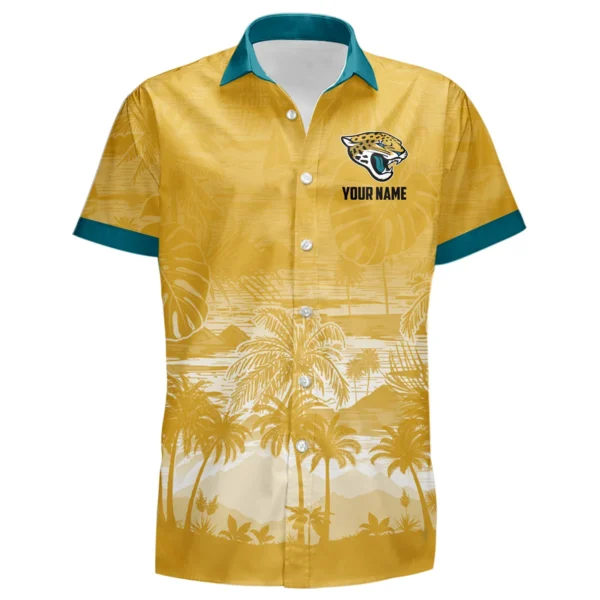 Jacksonville Jaguars Hawaiian Shirt 2026 Premium Crinkle Textured Personalize Name