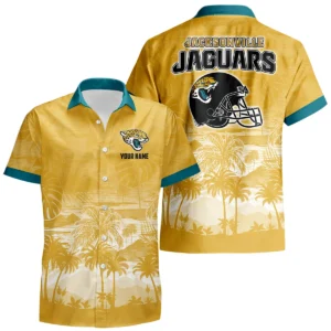 Jacksonville Jaguars Hawaiian Shirt 2026 Premium Crinkle Textured Personalize Name