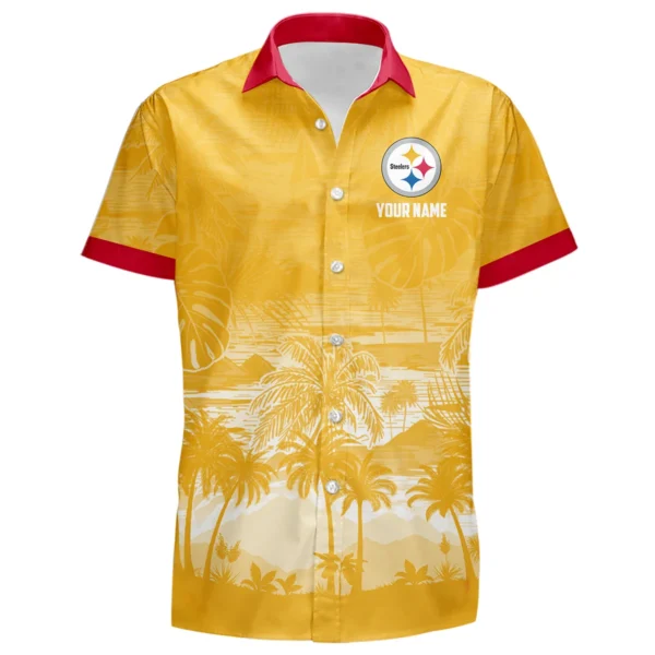 Pittsburgh Steelers Hawaiian Shirt 2026 Premium Crinkle Textured Personalize Name