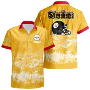 Pittsburgh Steelers Hawaiian Shirt 2026 Premium Crinkle Textured Personalize Name