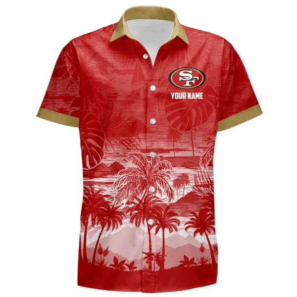 San Francisco 49ers Hawaiian Shirt 2026 Premium Crinkle Textured Personalize Name