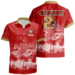 San Francisco 49ers Hawaiian Shirt 2026 Premium Crinkle Textured Personalize Name
