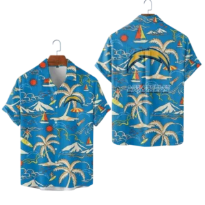 Los Angeles Chargers Hawaiian Shirt 2026 Limited Edition Premium Crinkle Textured