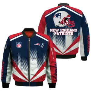 New England Patriots Bomber Jacket All Over Prints Custom Name