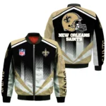 New Orleans Saints Bomber Jacket All Over Prints Custom Name