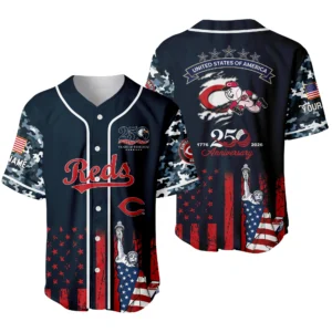 Cincinnati Reds x 250th Anniversay Baseball Jersey Limited Edition Premium Short Sleeve Personalize Name