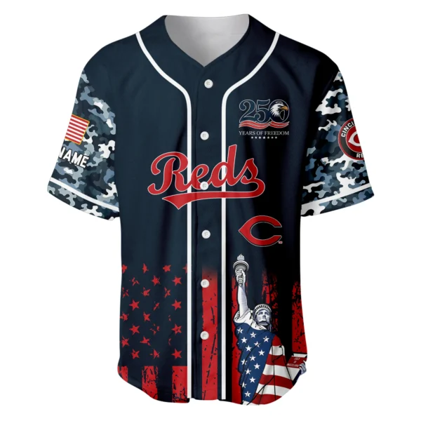 Cincinnati Reds x 250th Anniversay Baseball Jersey Limited Edition Premium Short Sleeve Personalize Name