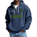 Baylor Bears Waffle Knit Hoodie Quarter Zip Personalize Name