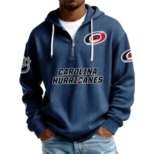 Carolina Hurricanes Men’s Corduroy Quarter Zip Hoodie