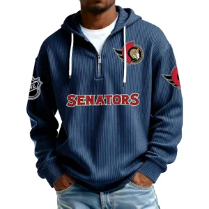 Ottawa Senators Men’s Corduroy Quarter Zip Hoodie