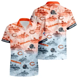 Chicago Bears Hawaiian Shirt 2026 Limited Premium Crinkle Textured Personalize Name