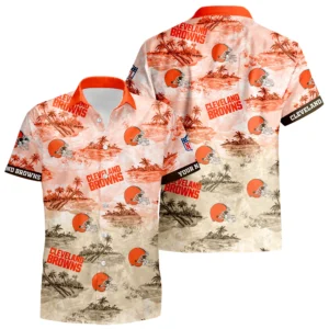 Cleveland Browns Hawaiian Shirt 2026 Limited Premium Crinkle Textured Personalize Name