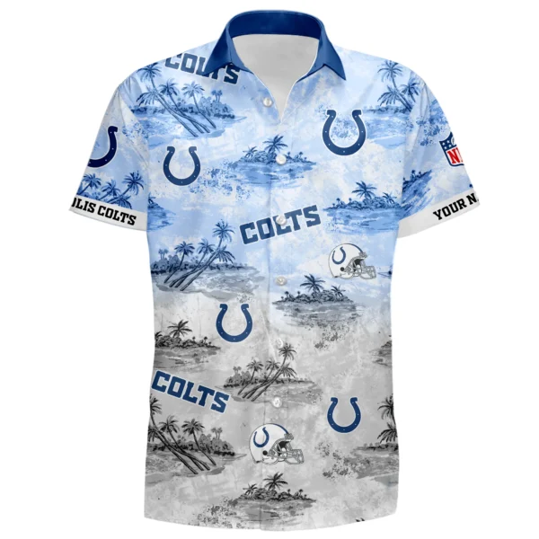 Indianapolis Colts Hawaiian Shirt 2026 Limited Premium Crinkle Textured Personalize Name