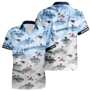 New England Patriots Hawaiian Shirt 2026 Limited Premium Crinkle Textured Personalize Name