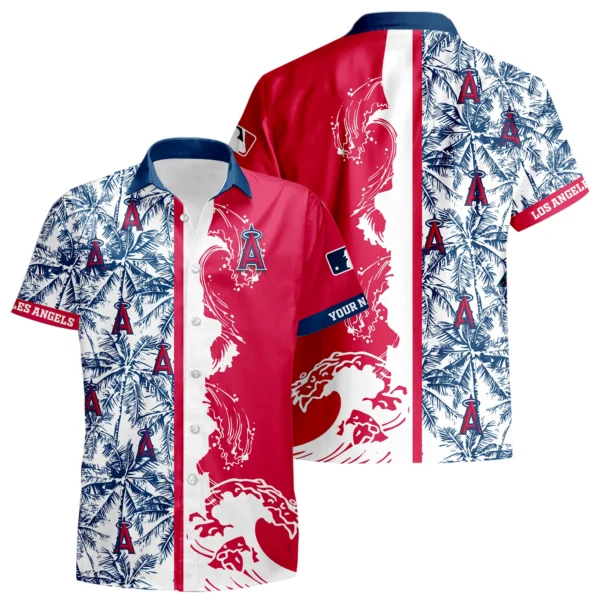 Los Angeles Angels Hawaiian Shirt 2026 Limited Premium Crinkle Textured Personalize Name