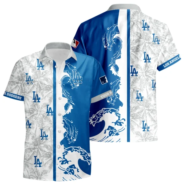 Los Angeles Dodgers Hawaiian Shirt 2026 Limited Premium Crinkle Textured Personalize Name