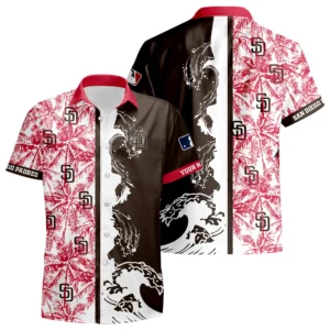 San Diego Padres Hawaiian Shirt 2026 Limited Premium Crinkle Textured Personalize Name