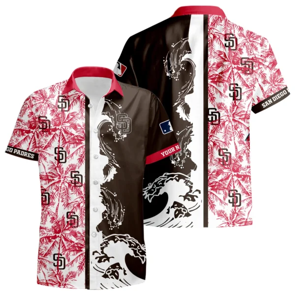 San Diego Padres Hawaiian Shirt 2026 Limited Premium Crinkle Textured Personalize Name