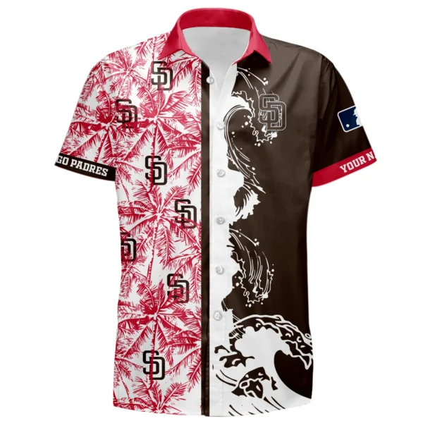San Diego Padres Hawaiian Shirt 2026 Limited Premium Crinkle Textured Personalize Name