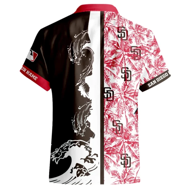 San Diego Padres Hawaiian Shirt 2026 Limited Premium Crinkle Textured Personalize Name