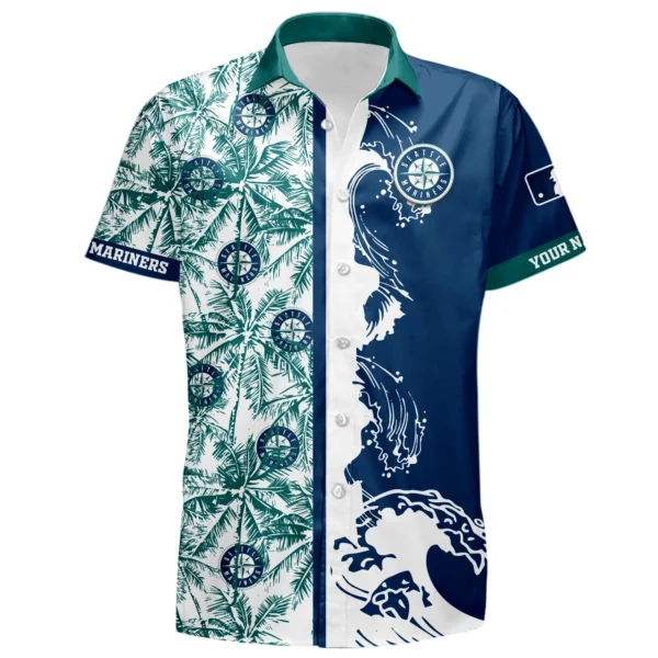 Seattle Mariners Hawaiian Shirt 2026 Limited Premium Crinkle Textured Personalize Name