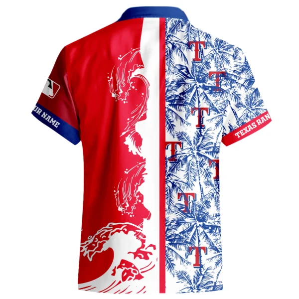 Texas Rangers Hawaiian Shirt 2026 Limited Premium Crinkle Textured Personalize Name