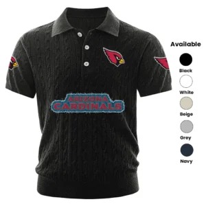 Arizona Cardinals Men’s Knitted Short Sleeve Polo Shirt