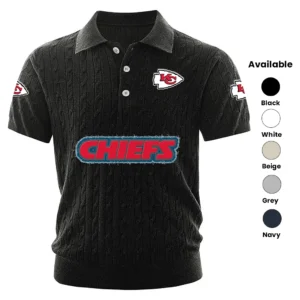 Kansas City Chiefs Men’s Knitted Short Sleeve Polo Shirt