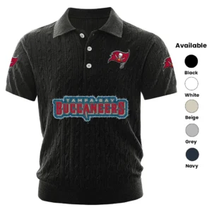 Tampa Bay Buccaneers Men’s Knitted Short Sleeve Polo Shirt