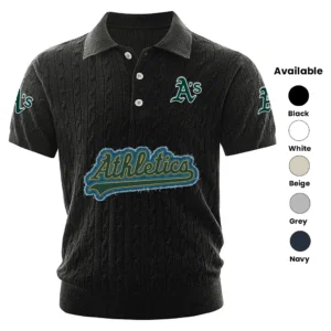 Athletics Men’s Knitted Short Sleeve Polo Shirt