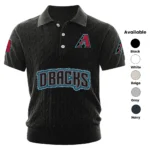 Arizona Diamondbacks Men’s Knitted Short Sleeve Polo Shirt