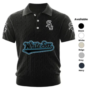 Chicago White Sox Men’s Knitted Short Sleeve Polo Shirt