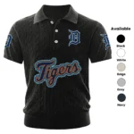 Detroit Tigers Men’s Knitted Short Sleeve Polo Shirt