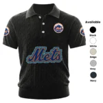 New York Mets Men’s Knitted Short Sleeve Polo Shirt