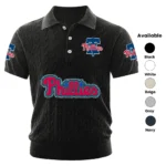 Philadelphia Phillies Men’s Knitted Short Sleeve Polo Shirt