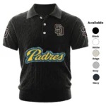 San Diego Padres Men’s Knitted Short Sleeve Polo Shirt