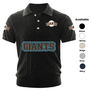 San Francisco Giants Men’s Knitted Short Sleeve Polo Shirt