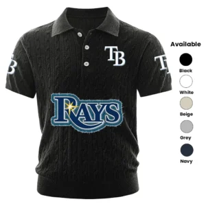 Tampa Bay Rays Men’s Knitted Short Sleeve Polo Shirt