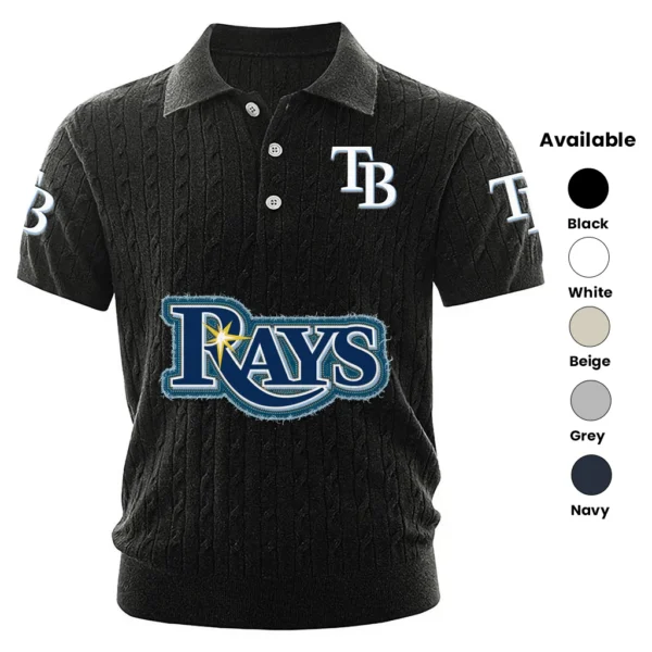 Tampa Bay Rays Men’s Knitted Short Sleeve Polo Shirt