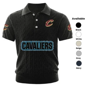 Cleveland Cavaliers Men’s Knitted Short Sleeve Polo Shirt