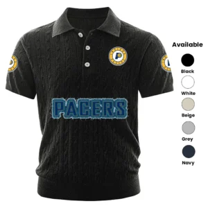 Indiana Pacers Men’s Knitted Short Sleeve Polo Shirt