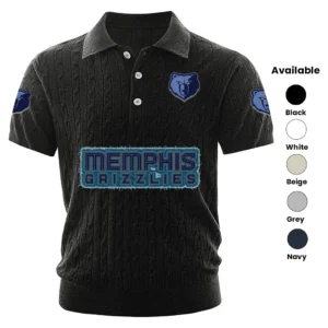 Memphis Grizzlies Men’s Knitted Short Sleeve Polo Shirt