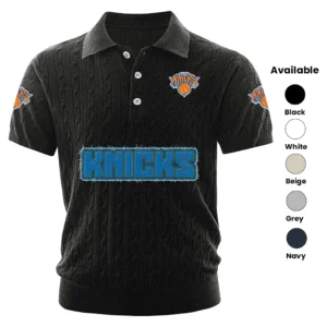 New York Knicks Men’s Knitted Short Sleeve Polo Shirt