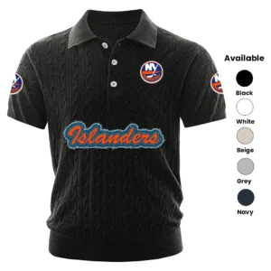 New York Islanders Men’s Knitted Short Sleeve Polo Shirt